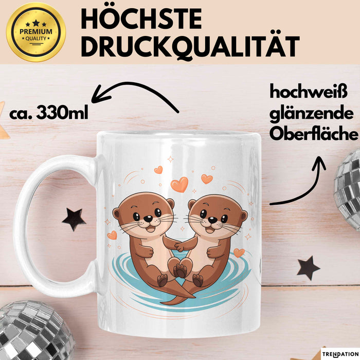 Otter Fan Tasse Geschenk Lustige Geschenkidee Spruch Für Niedliche Tier Liebhaber Weiß Trendation