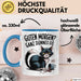 Sarkastische Katze Tasse Geschenkidee Guten Morgen Ganz Dünnes Eis Blau Trendation