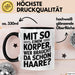 Sarkastischer Glatzkopf Tasse Geschenk Lustige Geschenkidee Mit So Einem Körper Wer Braucht Schon Haare Schwarz Trendation