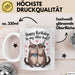 Romantisches Paar Geburtstagsfeier Tasse Geschenk Lustige Geschenkidee Spruch Alles Gute Zum Geburtstag Für Meine Otter Hälfte Weiß Trendation