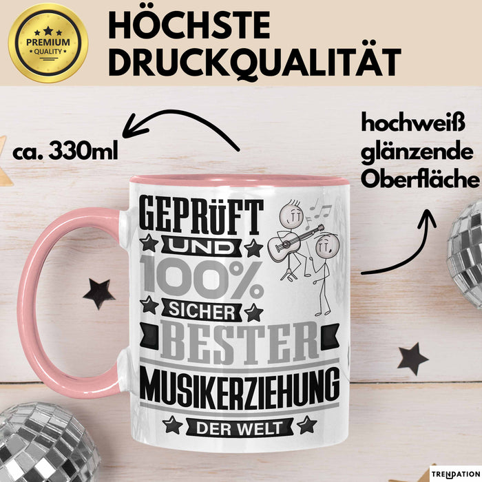 Musikerziehung Geschenk Lustiger Spruch für Musikerziehung Geschenkidee Bester Musikerziehung Der Welt Rosa Trendation