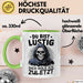 Sensenmann Tasse Geschenk Lustige Geschenkidee Spruch Du Bist Lustig Dich Hole Ich Zuletzt Grün Trendation