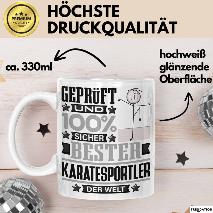 Karatesportler Geschenk Lustiger Spruch für Karatesportler Geschenkidee Bester Karatesportler Der Welt Weiß Trendation