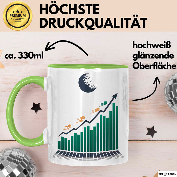 Investor Tasse Geschenkidee für Finanz und Wachstumsfans Grün Trendation