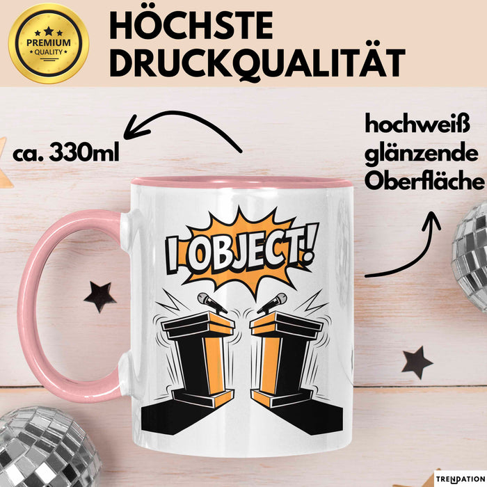 Debattierer Tasse Geschenk Lustige Geschenkidee Spruch Für Argument Profis Rosa Trendation