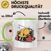 Bauarbeiter Tasse Geschenkidee Bauprofi Lustiger Spruch Geschenkidee Lustig Grün Trendation