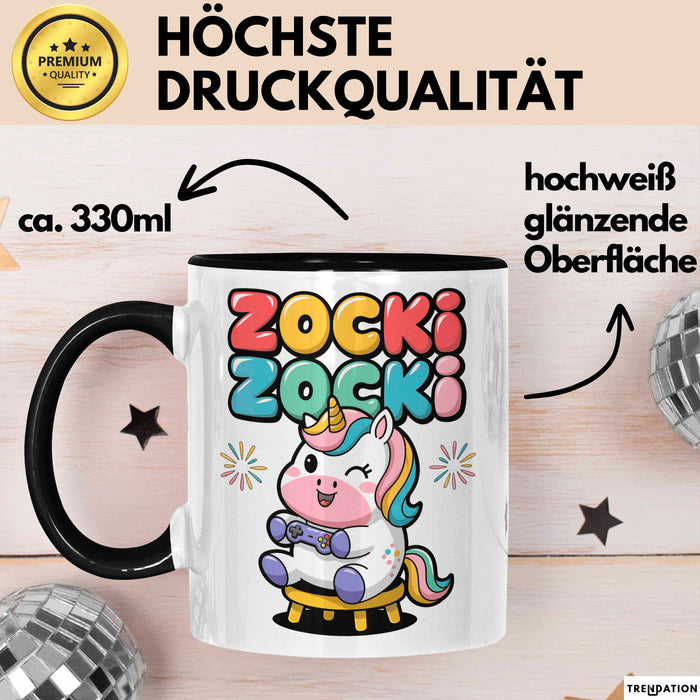 Gamer Gaming Liebhaber Tasse Geschenk Lustige Geschenkidee Spruch Zocki Zocki Trendation