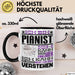 Pianist Geschenk Kaffee-Tasse Geschenkidee für Pianist Ich Bin Pianist Ich Kann Es Dir Erklären Jedoch Nicht Für Dich Verstehen Spruch Lustig Schwarz Trendation