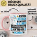 Tierschutzaktivist Geschenk Tasse Lustiger Spruch Erheben Sie Sich Der Tierschutzaktivist Betritt den Raum Rosa Trendation