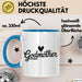 Patentante Tasse Geschenk Godmother Geschenkidee Taufe Patenkind Blau Trendation