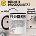 Pflege Krankenschwester Wertschätzung Tasse Geschenk Lustige Geschenkidee Spruch Pflegerin Trendation