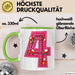 4. Geburtstag Tasse Geschenk Mädchen Jungs 4Er Geburstagsgeschenk Becher Grün Trendation