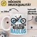 Radfahrer Tasse Geschenk Ich Bin Selten Radlos Fahrrad Spruch Weiß Trendation