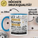 Pferderennen-Enthusiastin Tasse Geschenk Spruch Wer Will Schon Prinzessin Sein Wenn Man Auch Pferderennen-Enthusiastin Sein Kann Blau Trendation