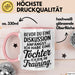 Papa Vatertag Tasse Becher Geschenk Lustige Geschenkidee Spruch Bevor Du Eine Diskussion Anfängst Ich Habe Eine Tochter Ich Bin Im Training Rosa Trendation