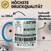 Stiefbruder Geschenk Tasse Lustiger Spruch Erheben Sie Sich Der Stiefbruder Betritt den Raum Blau Trendation
