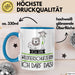 Geschenk für Wildtierschützerin Tasse Lustige Geschenkidee Geburtstag Ich Bin Wildtierschützerin Ich Darf Das Blau Trendation