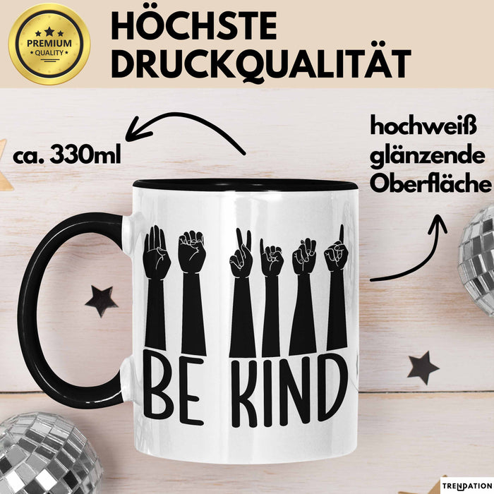 Be Kind Tasse Geschenk Sozialarbeiter Soziale Arbeit Tassen Geschenkidee Trendation