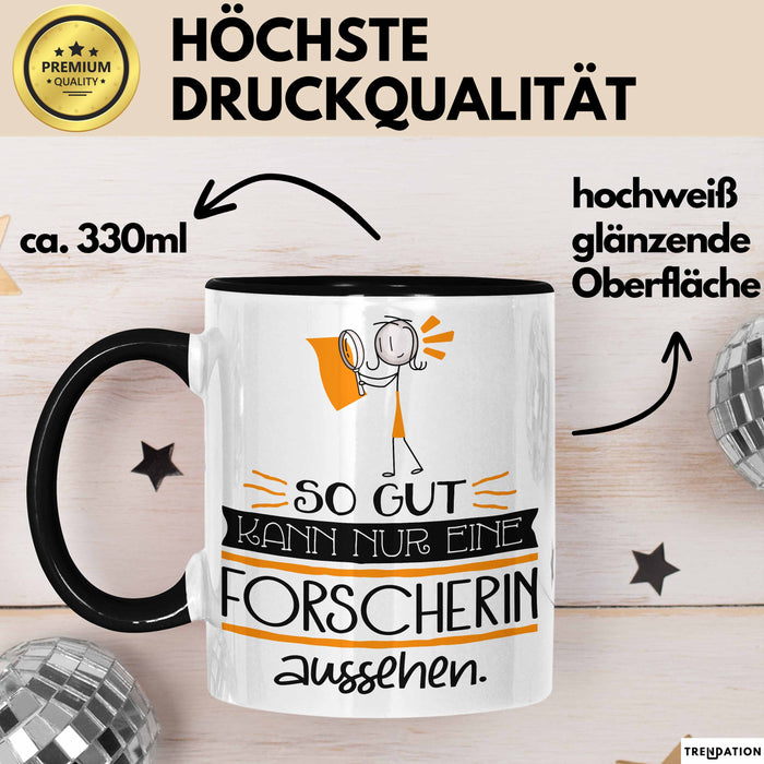 Forscherin Geschenk Tasse So Gut Kann Nur Eine Forscherin Aussehen Geschenkidee Geburtstag Weihnachten Lustig Trendation