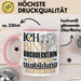 Dachdeckerin Ausbildung Start Geschenk Tasse Ich Bin Dachdeckerin In Der Ausbildung Ich Darf Das Kaffee-Becher Geschenkidee Rosa Trendation