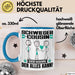Schwiegercousin Tasse Geschenk für Schwiegercousin Der Mann Der Alles Kann Geschenkidee zum Geburtstag Blau Trendation