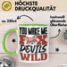 Fuchs Tasse Geschenk Fox Devils Wild Spruch Lustige Geschenkidee Grün Trendation