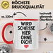 Büroarbeit Kollege Tasse Geschenk Lustige Geschenkidee Spruch Wird Scheisse Hier Ohne Dich Rot Trendation