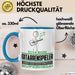 Gitarrenspieler Geschenk Tasse Ich Bin Gitarrenspieler Aber Sag Doch Einfach Superheld Lustige Geschenkdiee für Gitarrenspieler Kaffee-Becher Blau Trendation
