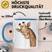 Sarkastische Giraffe Tasse Geschenk Lustige Geschenkidee Spruch Blau Trendation