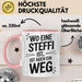 Steffi Tasse Geschenk Wo Eine Steffi Ist Ist Auch Ein Weg Geschenkidee Becher mit Name Rosa Trendation