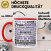 Lustige Tasse Geschenk Tochter Verrückter Vater Witziger Spruch Rot Trendation