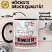 Ringer Geschenk Tasse Ich Bin Ringer Aber Sag Doch Einfach Superheld Lustige Geschenkdiee für Ringer Kaffee-Becher Schwarz Trendation