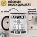 Anwalt Tasse Geschenk für Anwalt Der Mann Der Alles Kann Geschenkidee zum Geburtstag Schwarz Trendation