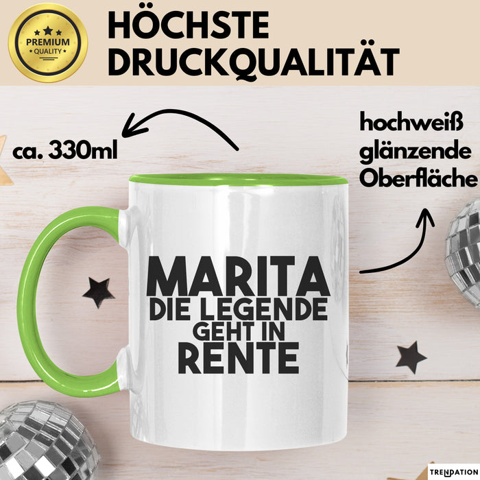 Marita Tasse Marita – Die Legende Geht In Rente Geschenk