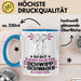 Schwippschwager Geschenk Tasse So Gut Kann Nur Ein Schwippschwager Aussehen Geschenkidee Kaffee-Becher Blau Trendation