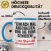 Krankenschwester Pflege Betreuung Tasse Geschenk Lustige Geschenkidee Spruch Einfach Mal Abschalten Und Die Ruhe Genießen Blau Trendation