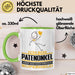 Patenonkel Geschenk Tasse Ich Bin Patenonkel Aber Sag Doch Einfach Superheld Lustige Geschenkdiee für Patenonkel Kaffee-Becher Grün Trendation