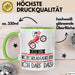 Geschenk für Motorradfahrerin Tasse Lustige Geschenkidee Geburtstag Ich Bin Motorradfahrerin Ich Darf Das Grün Trendation