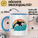 Wal Tier Tasse Geschenk Lustige Geschenkidee Spruch Blau Trendation