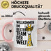 Office Arbeitskollege Tasse Geschenk Lustige Geschenkidee Spruch Willkommen Im Besten Team Der Welt Rosa Trendation