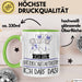 Geschenk für Katzenschutzaktivistin Tasse Lustige Geschenkidee Geburtstag Ich Bin Katzenschutzaktivistin Ich Darf Das Grün Trendation