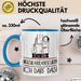 Geschenk für Musikarrangeurin Tasse Lustige Geschenkidee Geburtstag Ich Bin Musikarrangeurin Ich Darf Das Blau Trendation