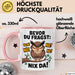 Sarkastische Eule Tierliebhaber Tasse Geschenk Lustige Geschenkidee Spruch Bevor Du Fragst Nein Eule Rosa Trendation