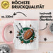 Rugby Fan Tasse Geschenkidee für Liebhaber harter Sportarten Rosa Trendation