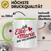 Elke-Marie Tasse Geschenk Ich Bin Vollkommen Elke-Marie Geschenkidee Geburtstag Grün Trendation