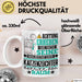 Katzenzüchter Geschenk Tasse Lustiger Spruch Erheben Sie Sich Der Katzenzüchter Betritt den Raum Weiß Trendation