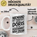 Doris Tasse Geschenk Niemand Ist Perfekt Doris Verdammt Nah Dran Geschenkidee Weiß Trendation
