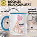 Kpop Love Girl Tasse Geschenk Süßes Herz Design Finger Herz Geste Blau Trendation