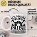 Handwerker Geschenk Tasse Ich Mache Keine Pause Das Werkzeug Muss Sich Erholen KFZ Mechaniker Hausmeister Elektroniker Anlagenmechaniker Weiß Trendation