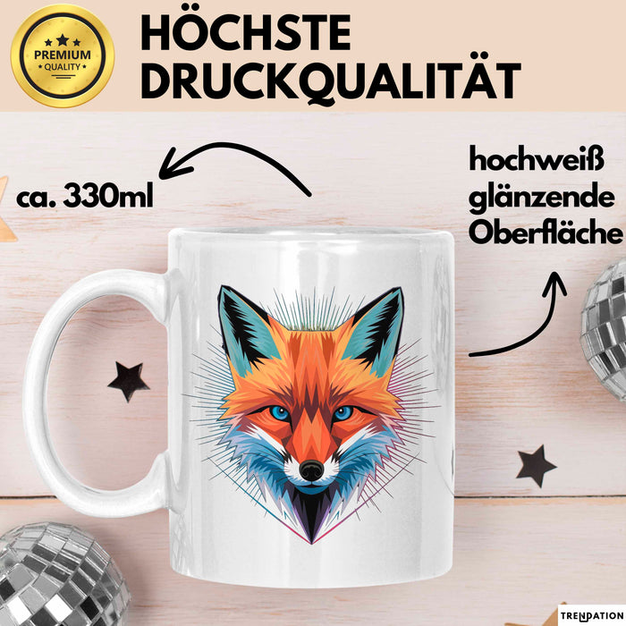 Fuchs Tierliebhaber Tasse Geschenk Lustige Geschenkidee Spruch Weiß Trendation